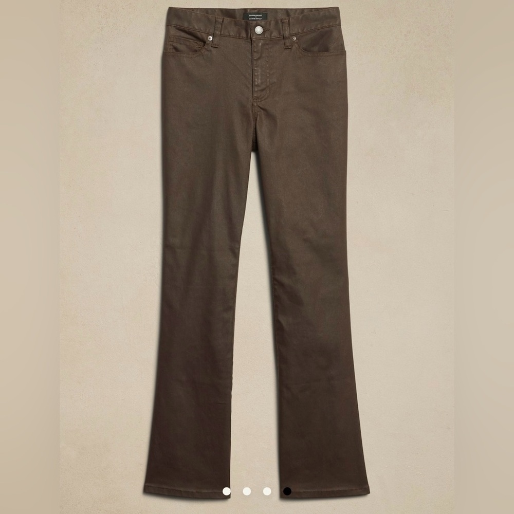 Banana Republic Mid-Rise Bootcut Coated Jeans. - Picture 4 of 6